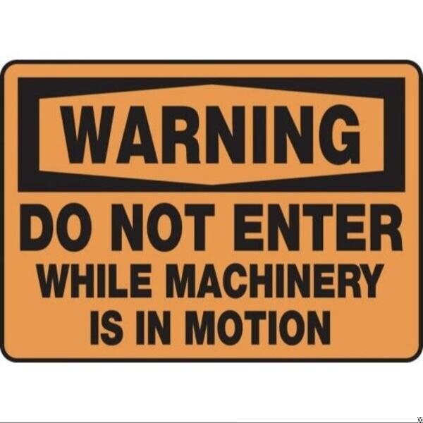 Accuform OSHA WARNING SAFETY SIGN KEEP GUARDS MEQM310XT - main